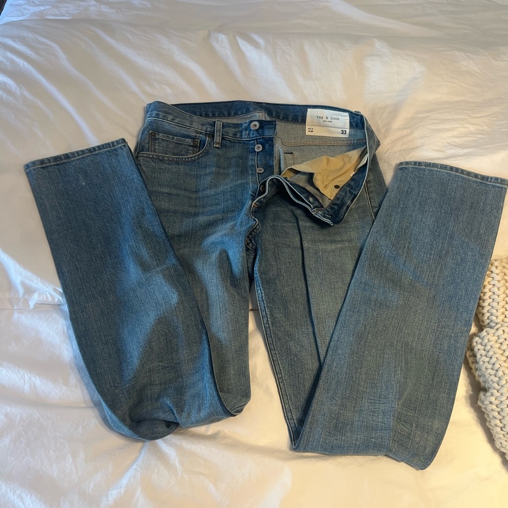 Rag & Bone Men’s Fit 2 Mid-Rise - Fire Island, size 33